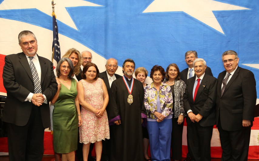 Archbishop Hovnan Derderian at Taglyan Complex