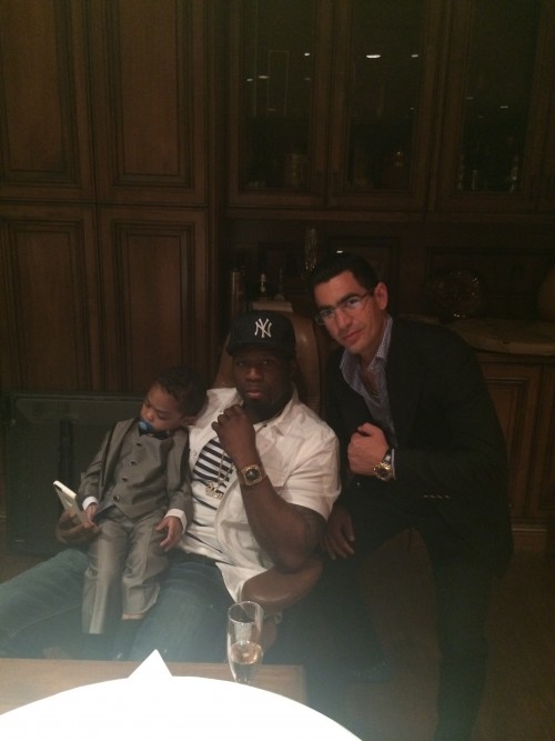 Gary Taglyan, 50 Cent, and Sire at Taglyan Complex