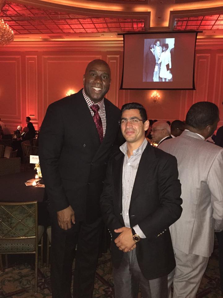 Gary Taglyan and Magic Johnson at Taglyan Complex