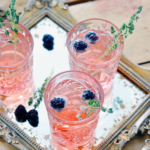 Fancy Cocktail With Blackberries