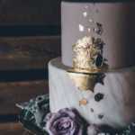 Wedding Cake Trends - Gold Foil Flake