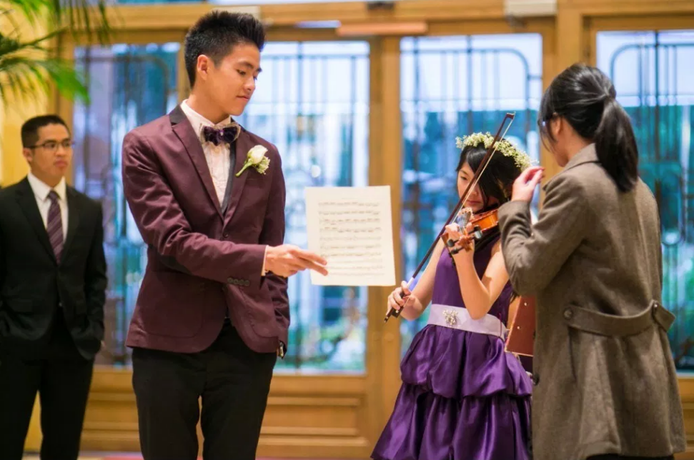 Wedding Venue In Los Angeles - Taglyan Complex Foyer with Violinist