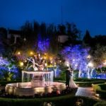 Event Space In Los Angeles - Wedding Couple in Taglyan Gardens at Night