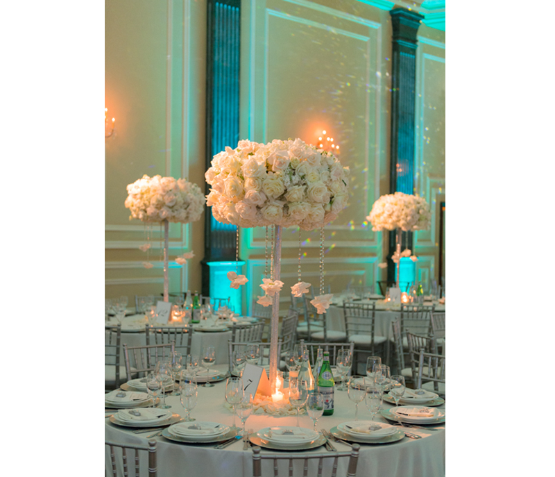 Wedding Color Palette - Reception Table At Taglyan Complex